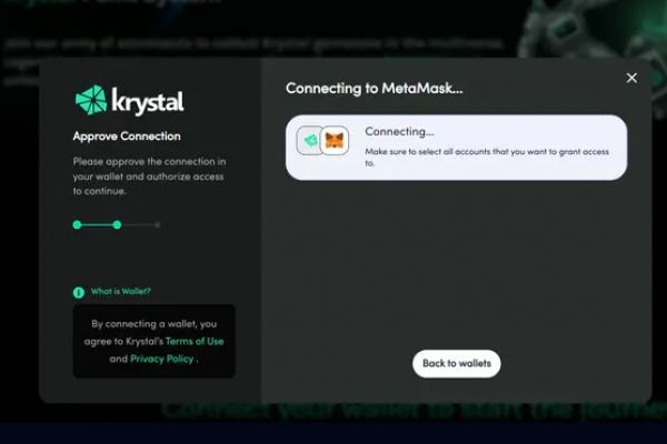 Airdrop from Krystal without investment. 30 seconds a day.